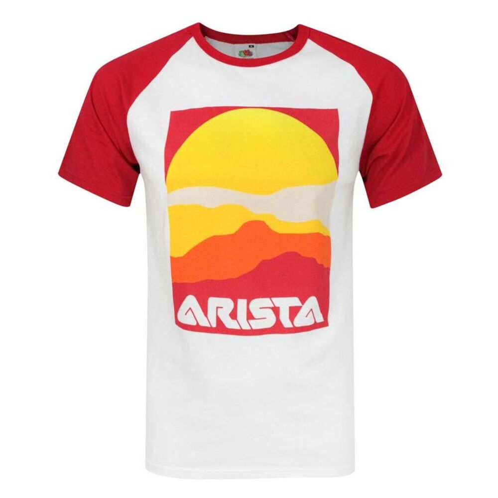 Arista Records Mens Baseball T-Shirt / White